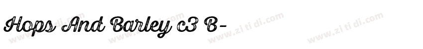 Hops And Barley c3 B字体转换 Hops And Barley c3 B字体转换